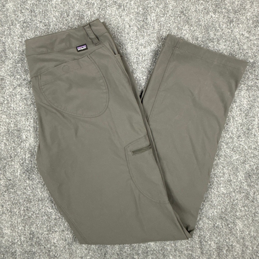 Patagonia Rock Craft Pants Womens 10 Gray Hiking Climbing Stretch 55446 FA14